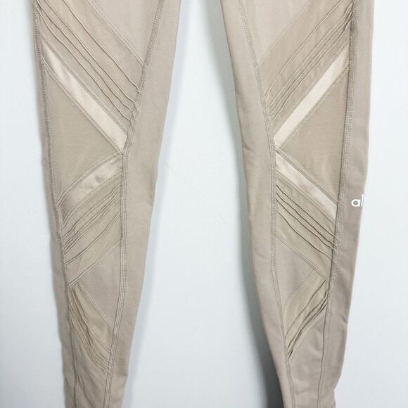 ALO YOGA | Tan Moto High Rise Full Length Leggings Women’s Size Small - Picture 8 of 16